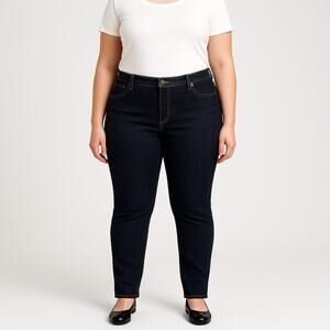 DKNY Jeans 16R Skinny Jeans Dark Wash Stretch Denim Mid Rise